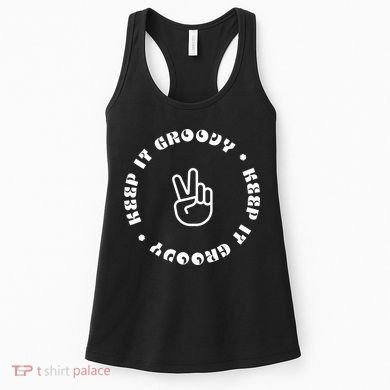 Keep It Groovy Peace Sign Women's Tank Top