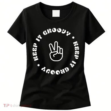 Keep It Groovy Peace Sign Women's T-Shirt