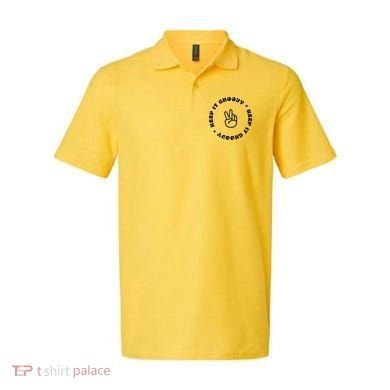 Keep It Groovy Peace Sign Polo