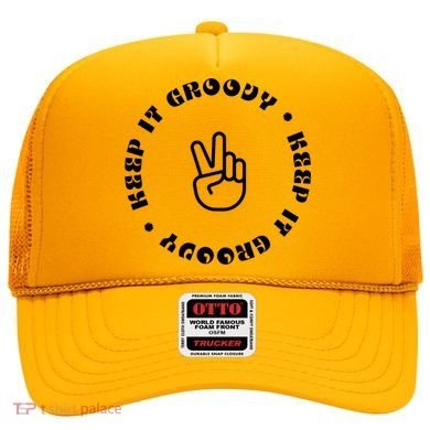 Keep It Groovy Peace Sign Hat