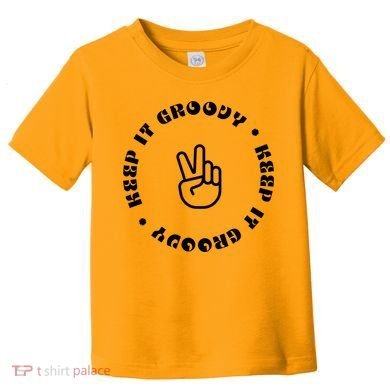 Keep It Groovy Peace Sign Toddler T-Shirt