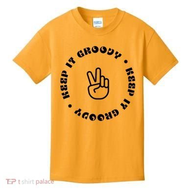Keep It Groovy Peace Sign Kids T-Shirt