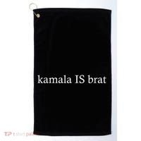 Kamala Is Green Brat Golf Towel thumb 0