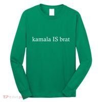 Kamala Is Green Brat Long Sleeve Shirt thumb 0