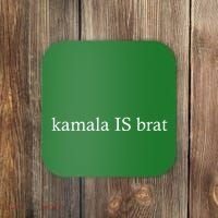 Kamala Is Green Brat Coaster thumb 0