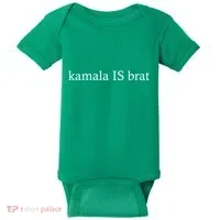 Kamala Is Green Brat Baby Bodysuit thumb 0