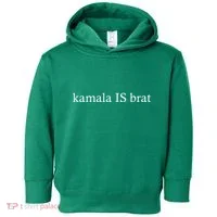 Kamala Is Green Brat Toddler Hoodie thumb 0