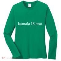 Kamala Is Green Brat Women's Long Sleeve Shirt thumb 0