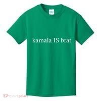 Kamala Is Green Brat Kids T-Shirt thumb 0