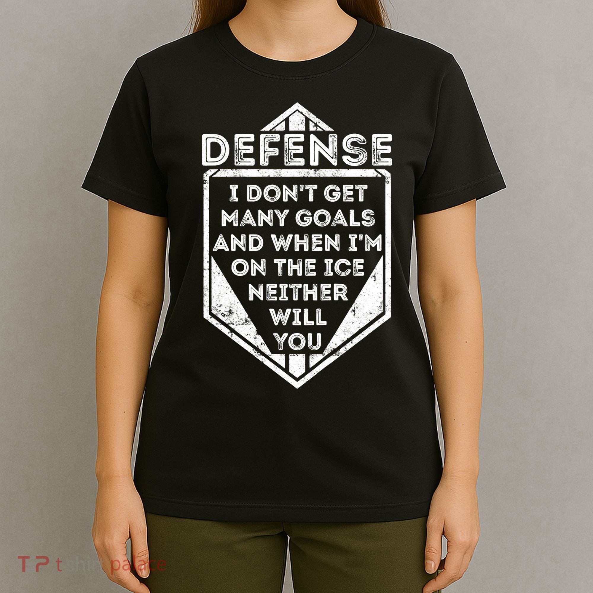Kids Ice Hockey TShirt Funny Defenseman Player Tee Gift T-Shirt