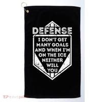 Kids Ice Hockey TShirt Funny Defenseman Player Tee Gift Golf Towel thumb 0