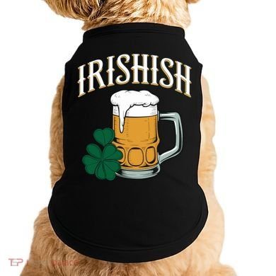 Kinda Irish Irishish Funny St Patrick’S Day Beer Ing Funny Gift Doggie Tank