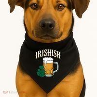 Kinda Irish Irishish Funny St Patrick’S Day Beer Ing Funny Gift USA-Made Doggie Bandana thumb 1