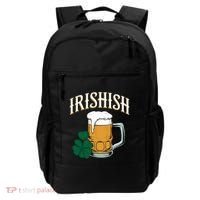 Kinda Irish Irishish Funny St Patrick’S Day Beer Ing Funny Gift Backpack thumb 0
