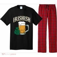 Kinda Irish Irishish Funny St Patrick’S Day Beer Ing Funny Gift Pajama Set thumb 0