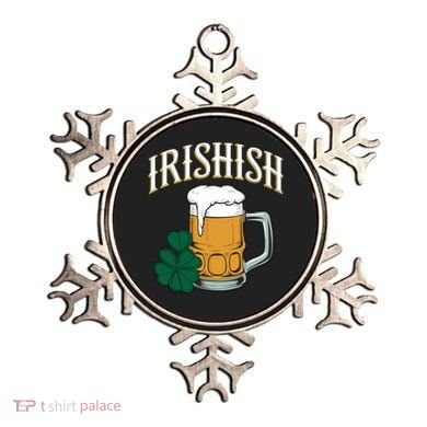Kinda Irish Irishish Funny St Patrick’S Day Beer Ing Funny Gift Ornament