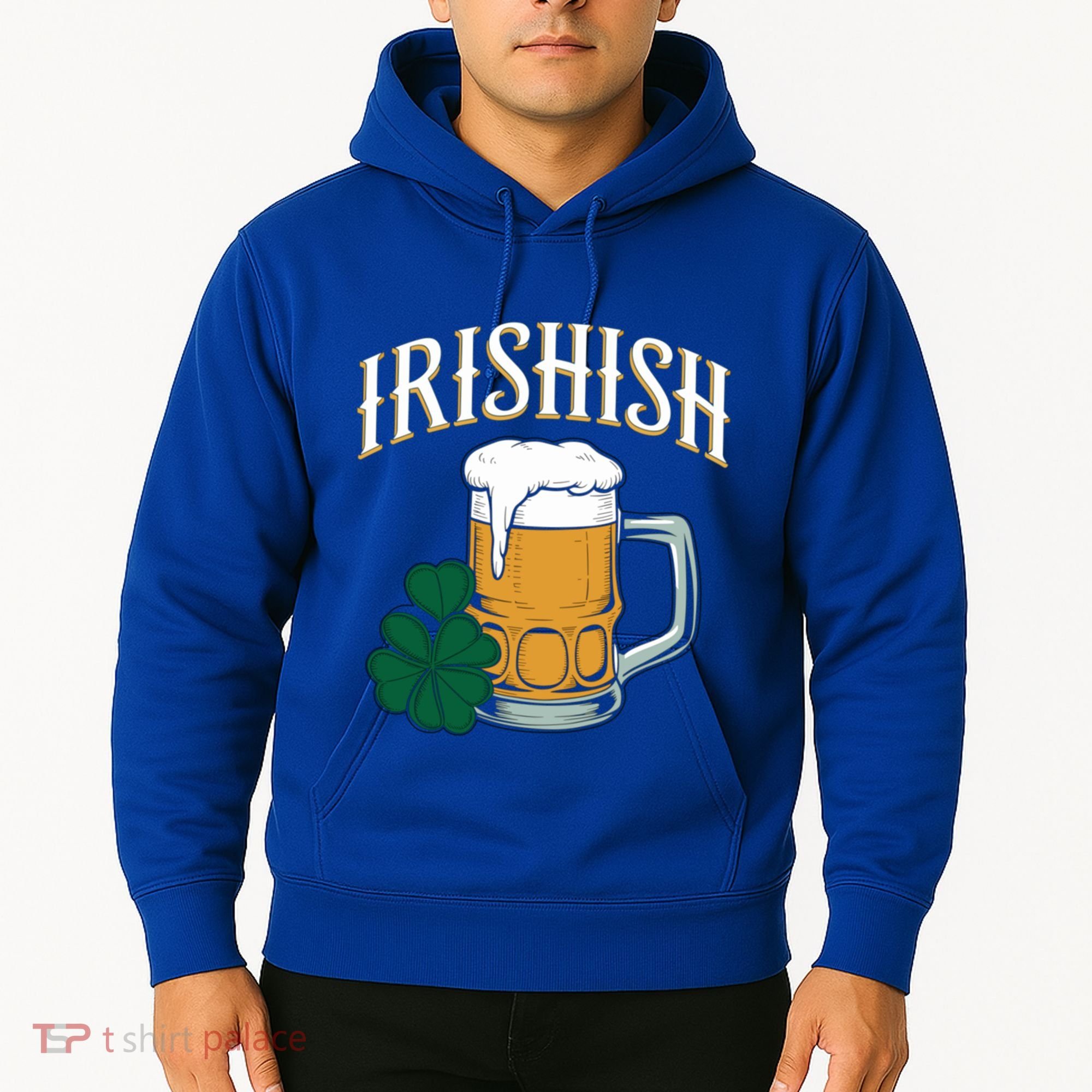 Kinda Irish Irishish Funny St Patrick’S Day Beer Ing Funny Gift Hoodie