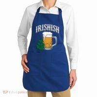 Kinda Irish Irishish Funny St Patrick’S Day Beer Ing Funny Gift Apron thumb 2