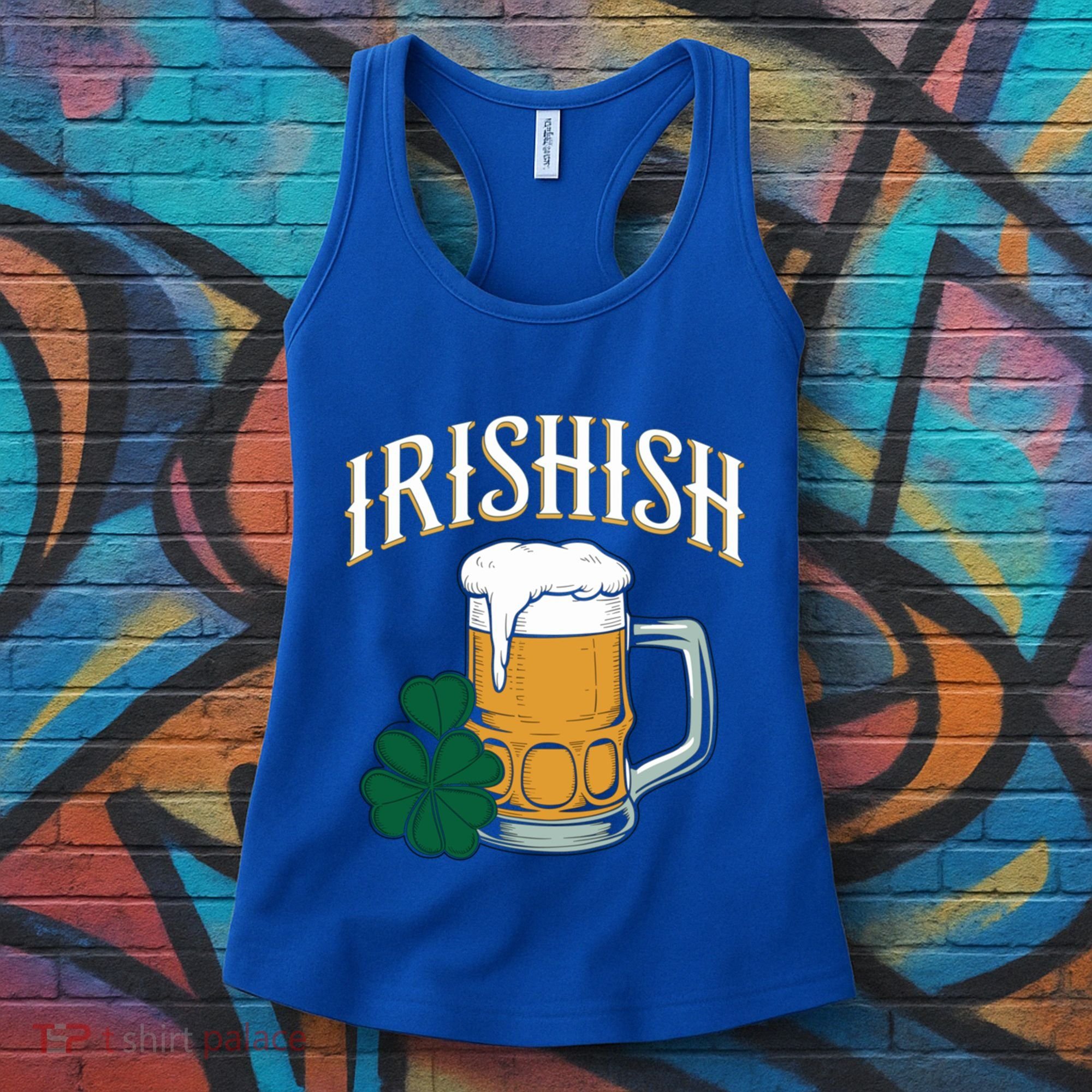 Kinda Irish Irishish Funny St Patrick’S Day Beer Ing Funny Gift Women's Tank Top