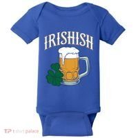 Kinda Irish Irishish Funny St Patrick’S Day Beer Ing Funny Gift Baby Bodysuit thumb 0