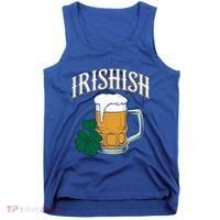 Kinda Irish Irishish Funny St Patrick’S Day Beer Ing Funny Gift Tank Top thumb 0