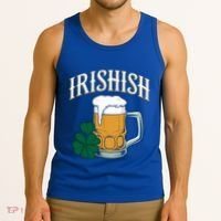 Kinda Irish Irishish Funny St Patrick’S Day Beer Ing Funny Gift Tank Top thumb 3