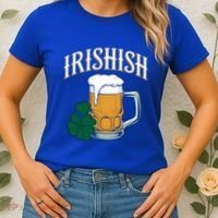 Kinda Irish Irishish Funny St Patrick’S Day Beer Ing Funny Gift Women's T-Shirt thumb 2