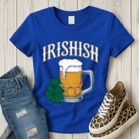 Kinda Irish Irishish Funny St Patrick’S Day Beer Ing Funny Gift Women's T-Shirt thumb 3