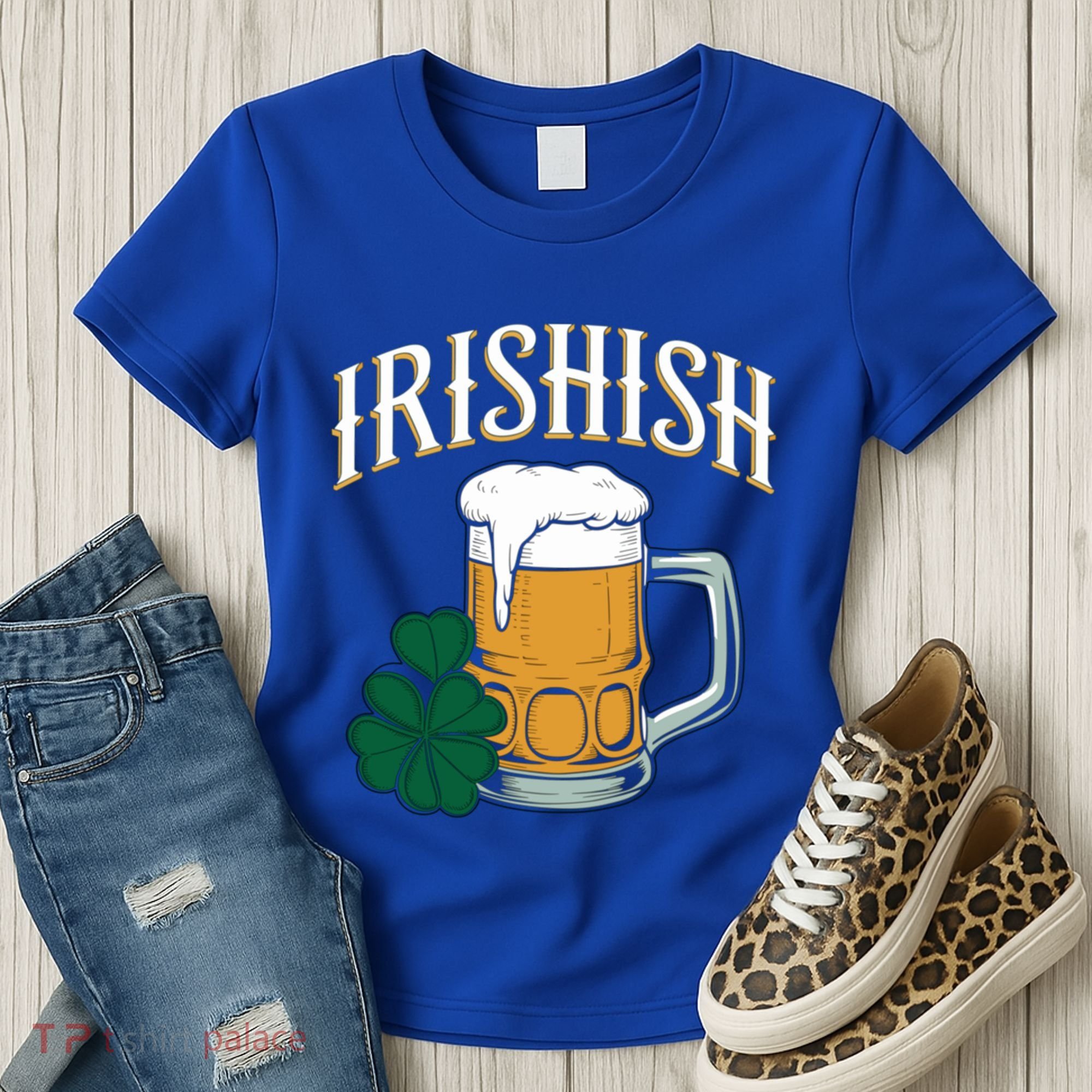 Kinda Irish Irishish Funny St Patrick’S Day Beer Ing Funny Gift Women's T-Shirt