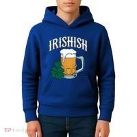 Kinda Irish Irishish Funny St Patrick’S Day Beer Ing Funny Gift Kids Hoodie thumb 4
