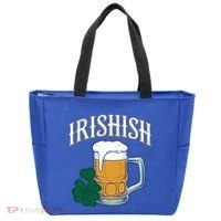 Kinda Irish Irishish Funny St Patrick’S Day Beer Ing Funny Gift Tote Bag thumb 0