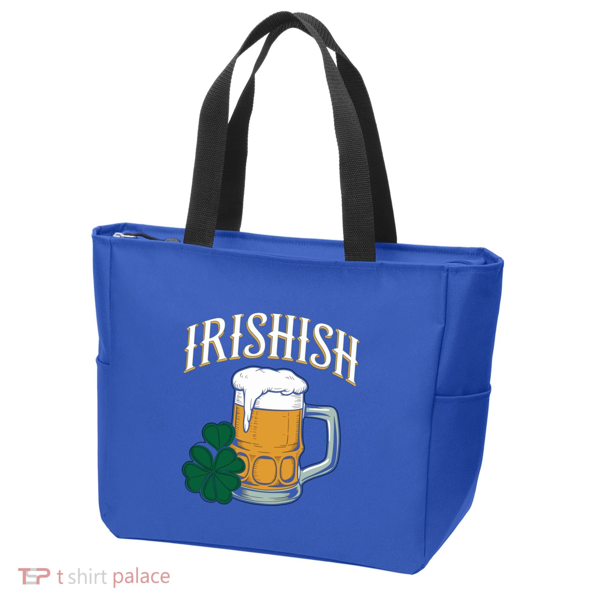 Kinda Irish Irishish Funny St Patrick’S Day Beer Ing Funny Gift Tote Bag