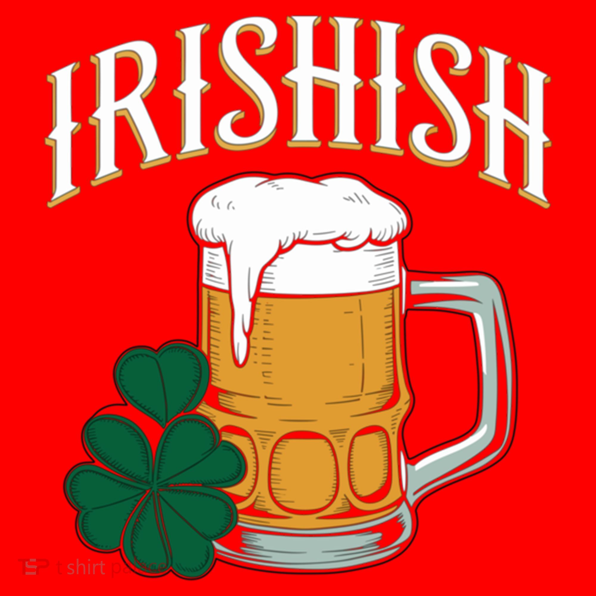 Kinda Irish Irishish Funny St Patrick’S Day Beer Ing Funny Gift Santa Hat