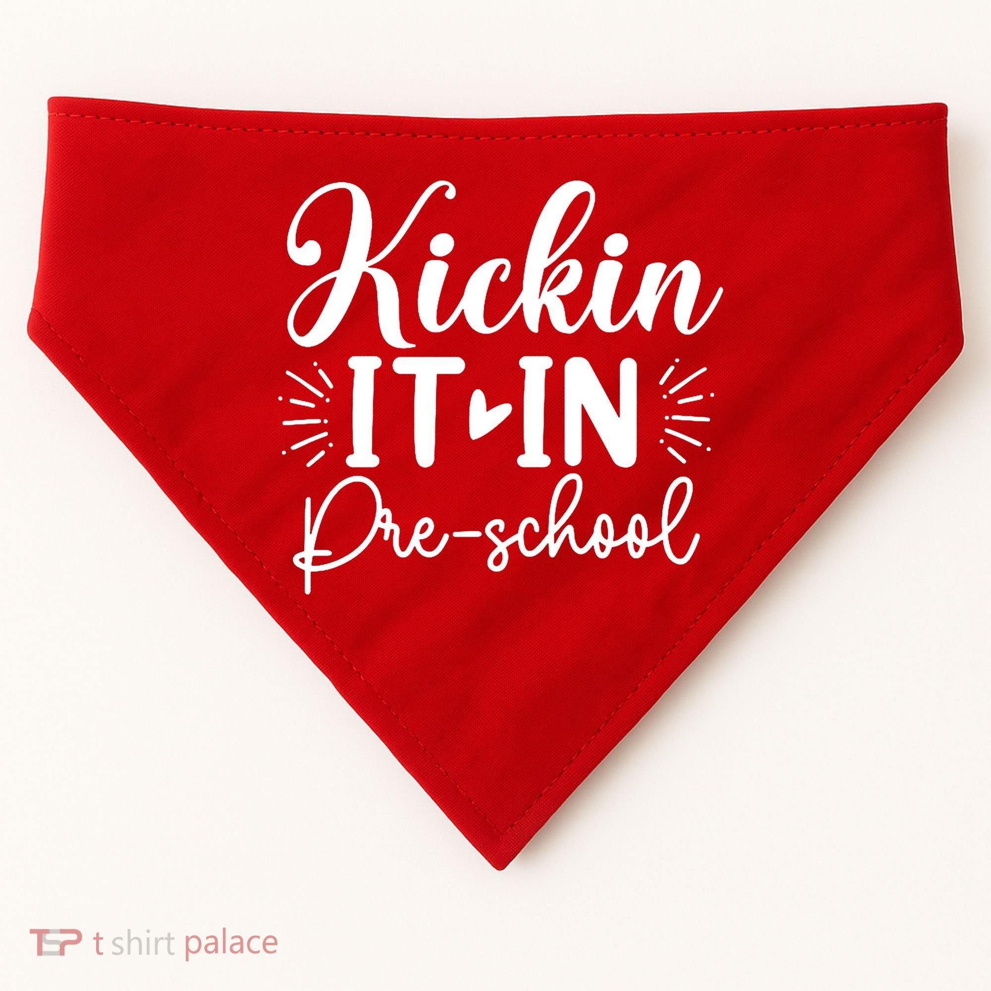 Kickin It In Pre School USA-Made Doggie Bandana