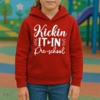 Kickin It In Pre School Kids Hoodie thumb 3