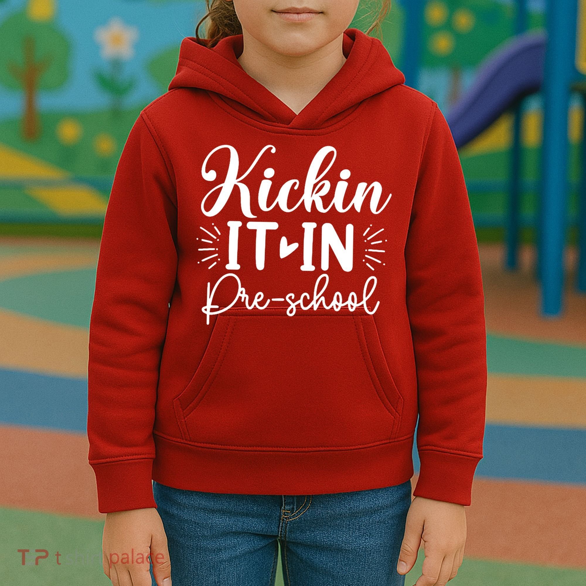Kickin It In Pre School Kids Hoodie