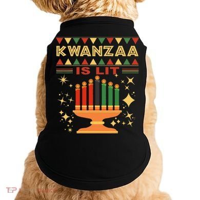 Kwanzaa Is Lit Doggie Tank