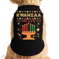 Kwanzaa Is Lit Doggie Tank thumb 0