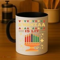 Kwanzaa Is Lit Coffee Mug thumb 4