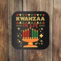 Kwanzaa Is Lit Coaster thumb 0