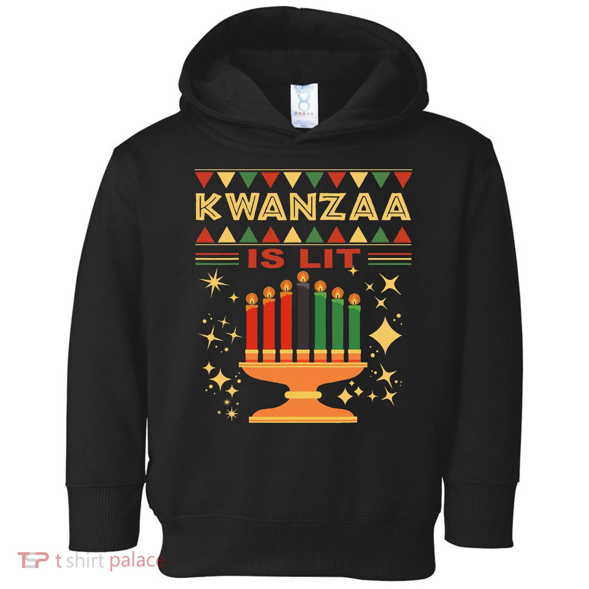 Kwanzaa Is Lit Toddler Hoodie