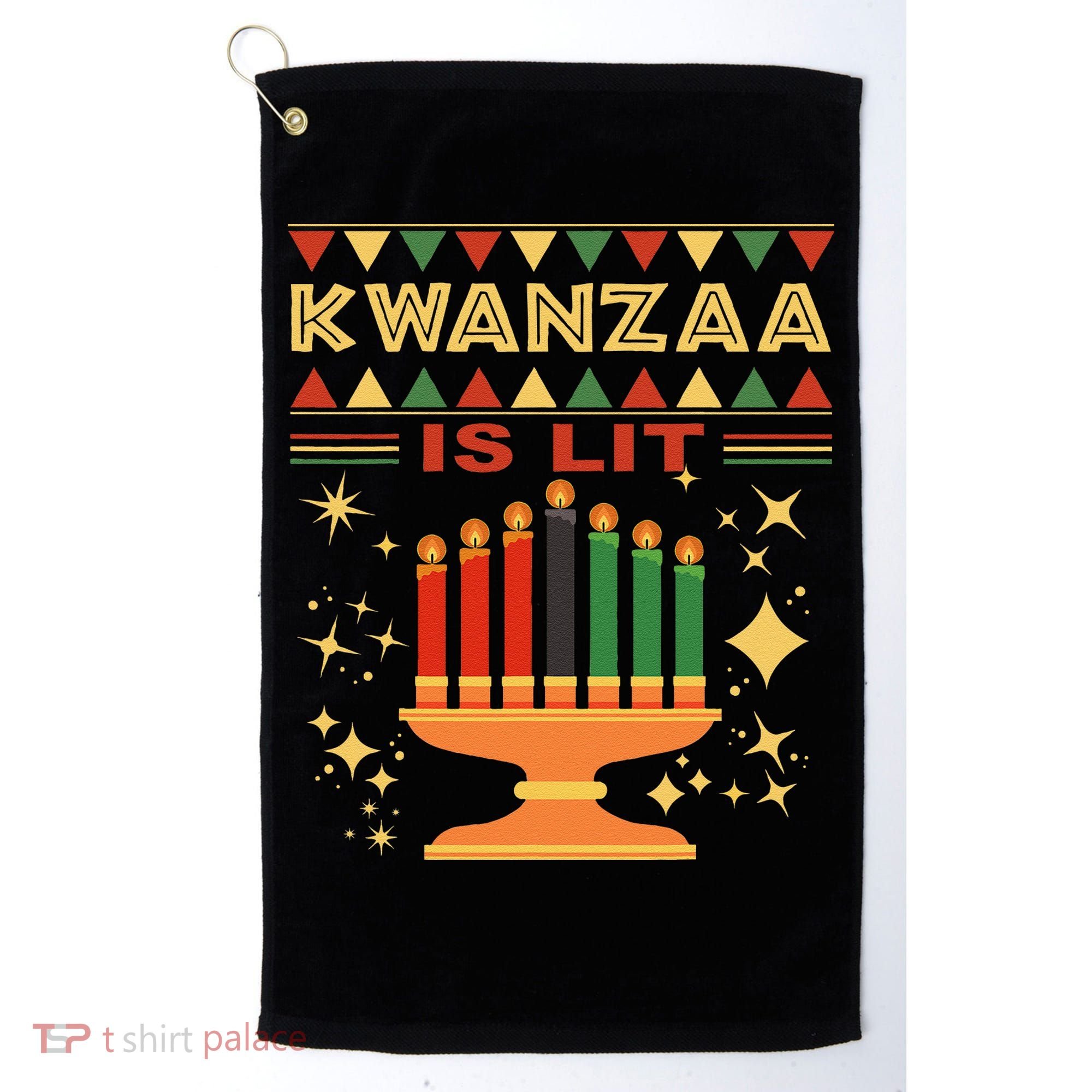 Kwanzaa Is Lit Golf Towel