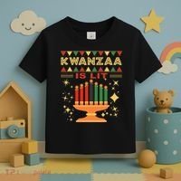 Kwanzaa Is Lit Toddler T-Shirt thumb 3