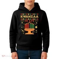 Kwanzaa Is Lit Kids Hoodie thumb 4