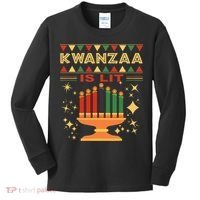 Kwanzaa Is Lit Kids Long Sleeve Shirt thumb 0
