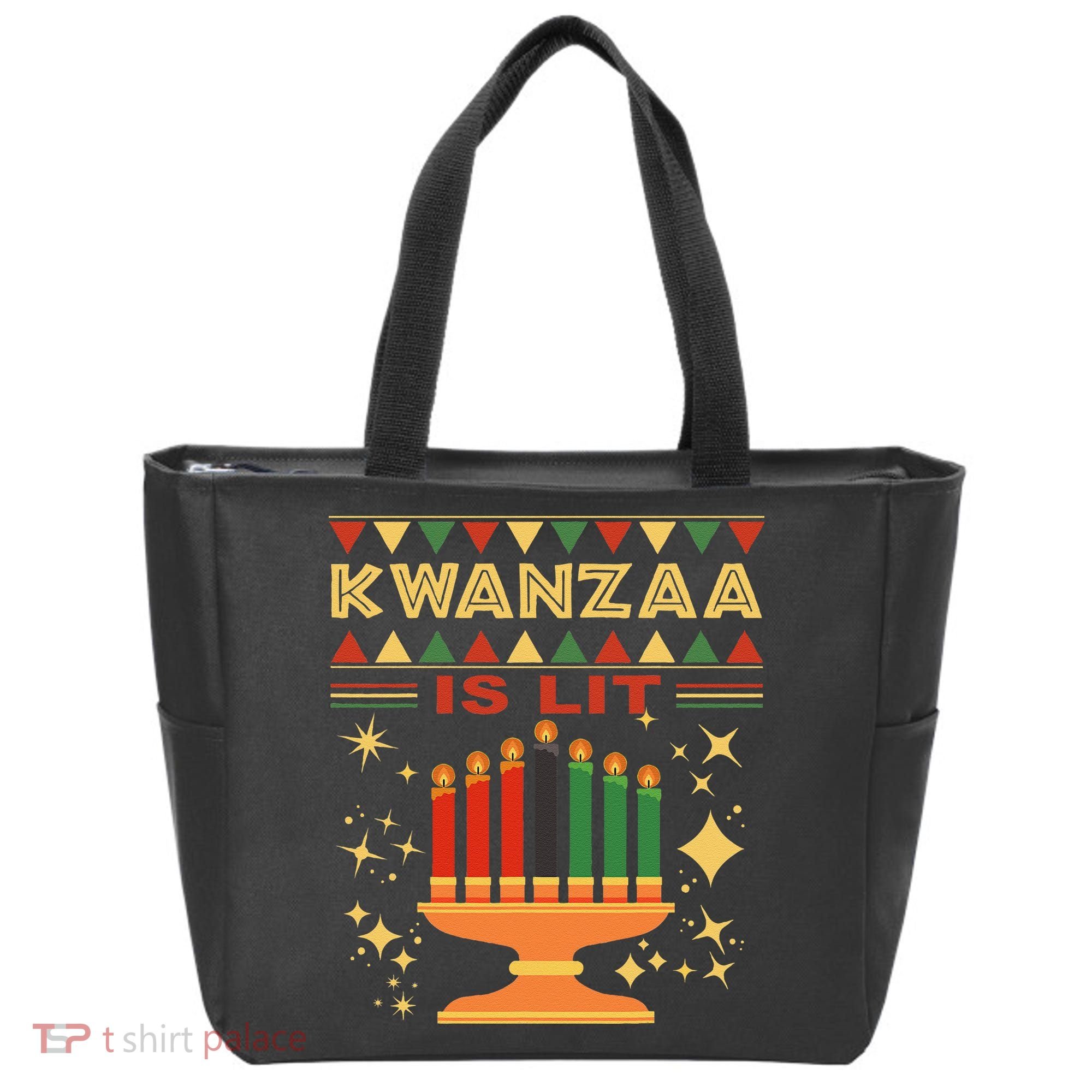 Kwanzaa Is Lit Tote Bag