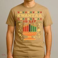 Kwanzaa Is Lit T-Shirt thumb 3