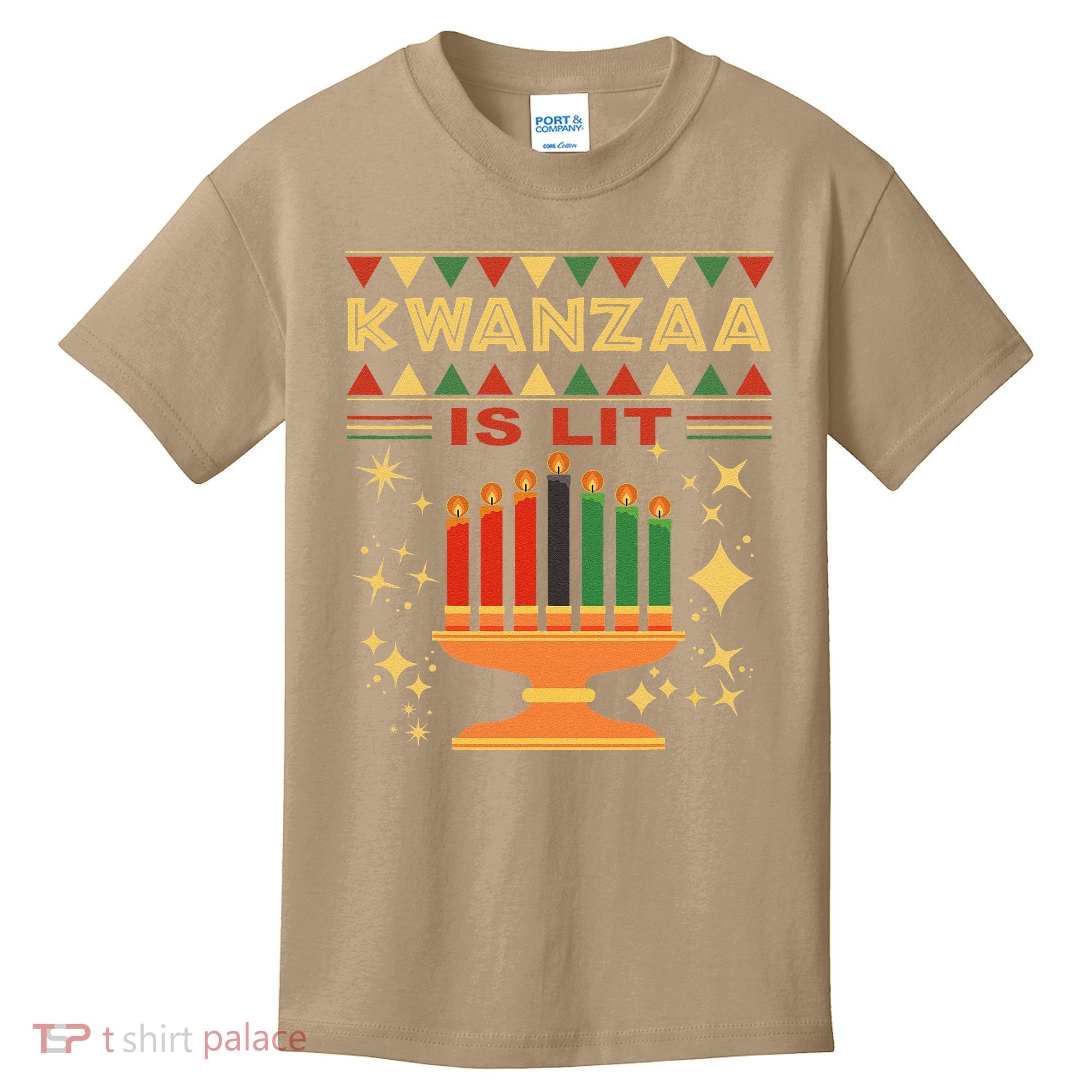 Kwanzaa Is Lit Kids T-Shirt