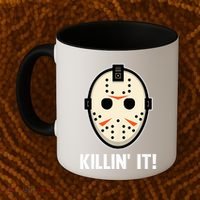 Killin It Lazy Diy Halloween Costume Funny Horror Movie Coffee Mug thumb 2