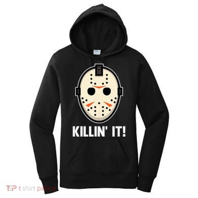 Killin It Lazy Diy Halloween Costume Funny Horror Movie Women's Hoodie